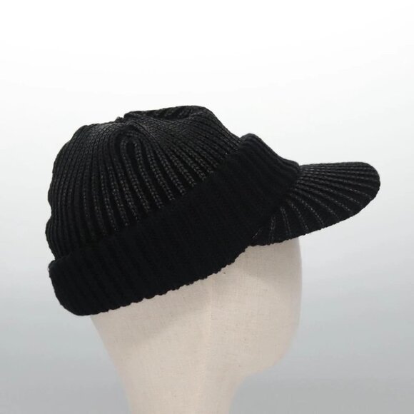 Christian Dior Cap Wool Black Auth ac3556V - Picture 11 of 13